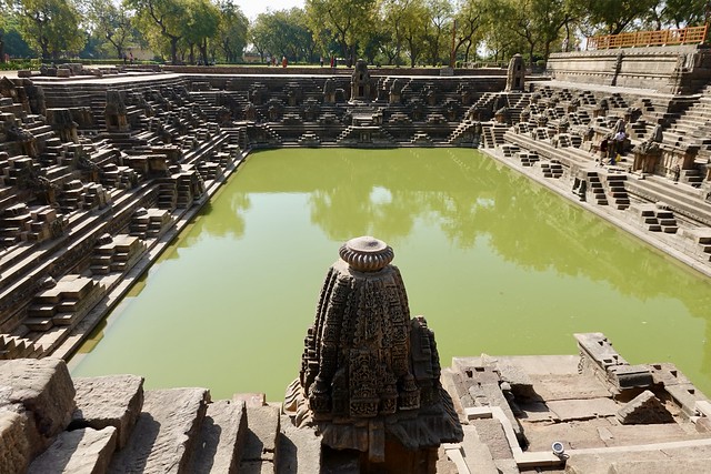 Kunda reservoir at the Modhera Sun Temple