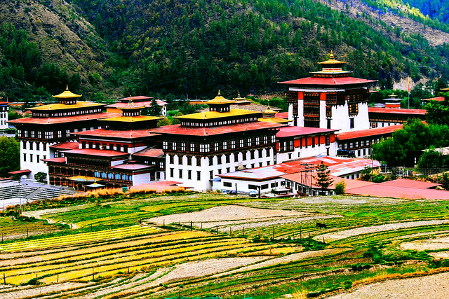 Tashichho Dzong at Thimpu, Bhutan
