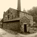 Gibson's Mill and chimney.   Hebden Bridge, West Yorkshire.