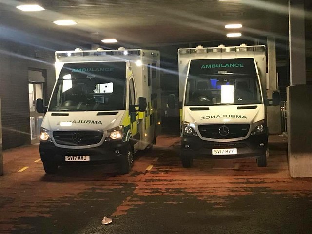 Glasgow Royal Infirmary, A&E, Ambulance Entrance.