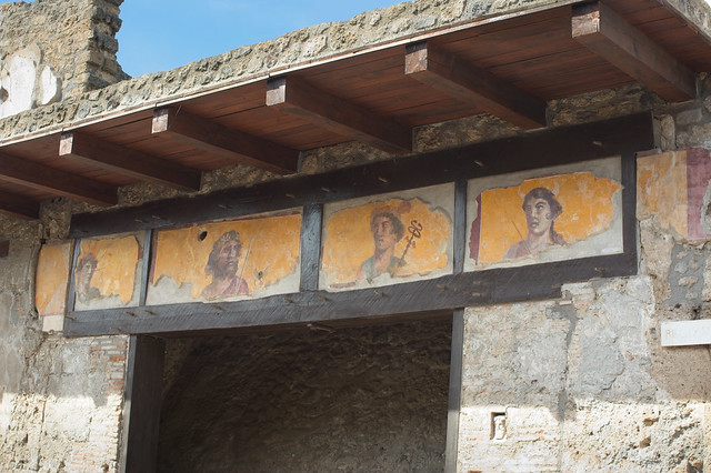 Roman Gods fresco a Pompeii