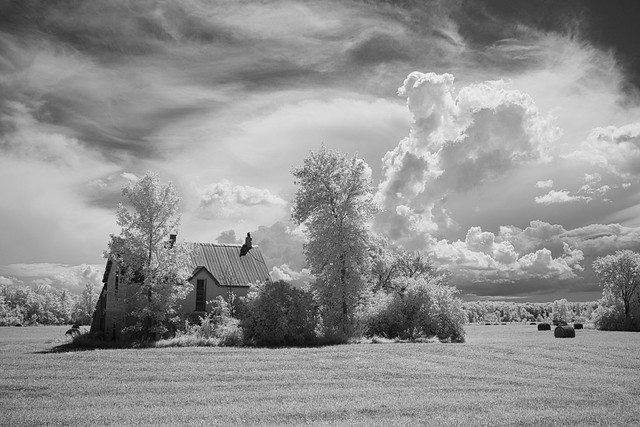 Old Farm House in Infrared