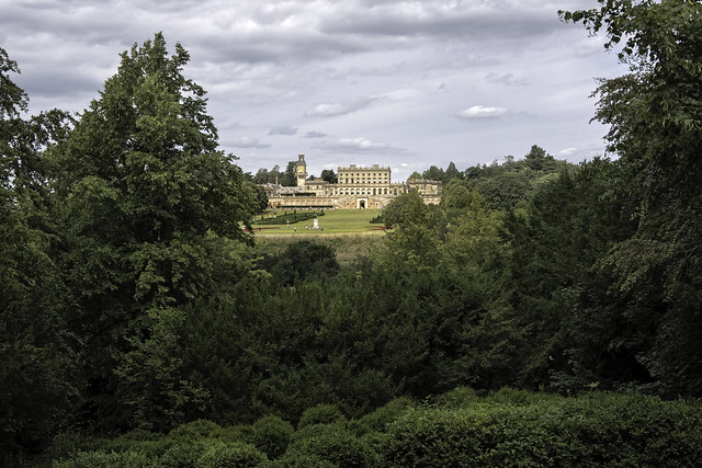 A view to a distant Cliveden House, Buckinghamshire