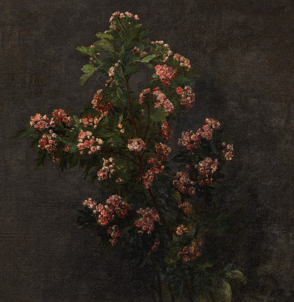 Henri Fantin-Latour «Pink hawthorns», 1871