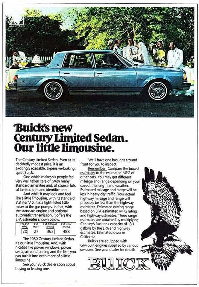 1980 Buick Century Limited Sedan