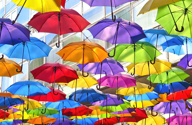 Belgrade umbrellas