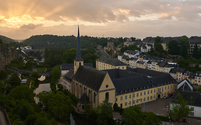 Sunrise in Luxembourg