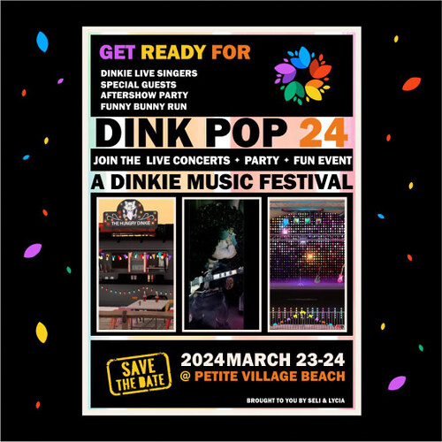 DINK POP 24 - POSTER - Save the Date Poster