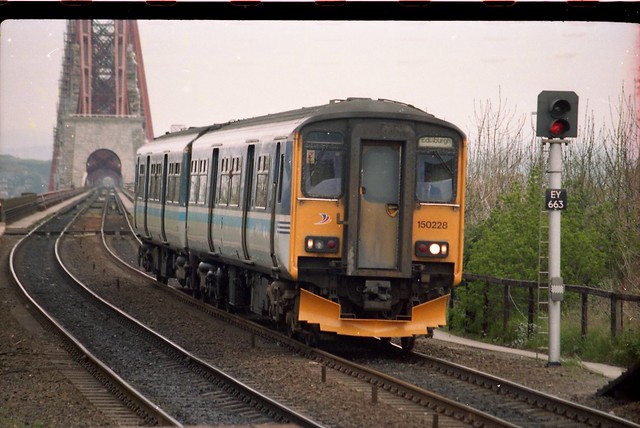 A busy train day at Dalmeny in 1997 - 150228