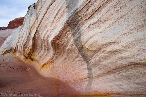 Swirls and stripes on the south side of the Nautilus, Grand Staircase-Escalante National Monument, Utah