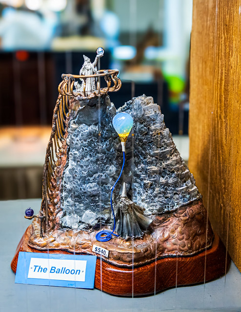 Whimsical wizards sculpture - Dealer and Vendor products - Tucson Gem, Mineral and Fossil Showcase