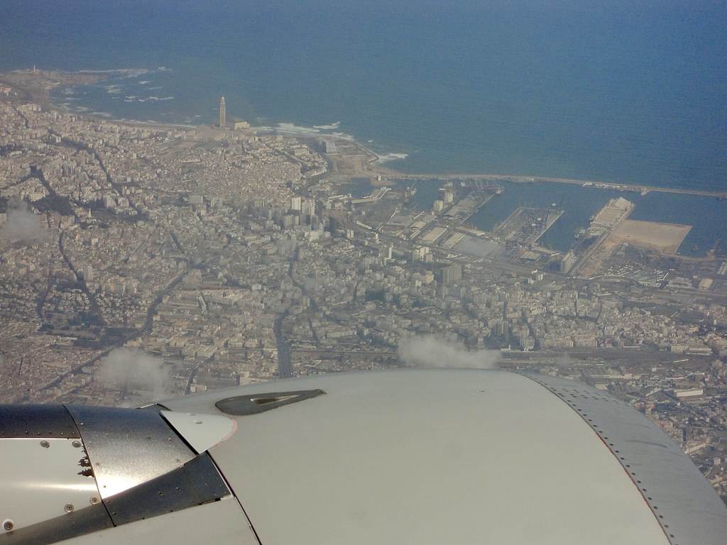 Flying over Casablanca, Morocco (2011) - المغرب