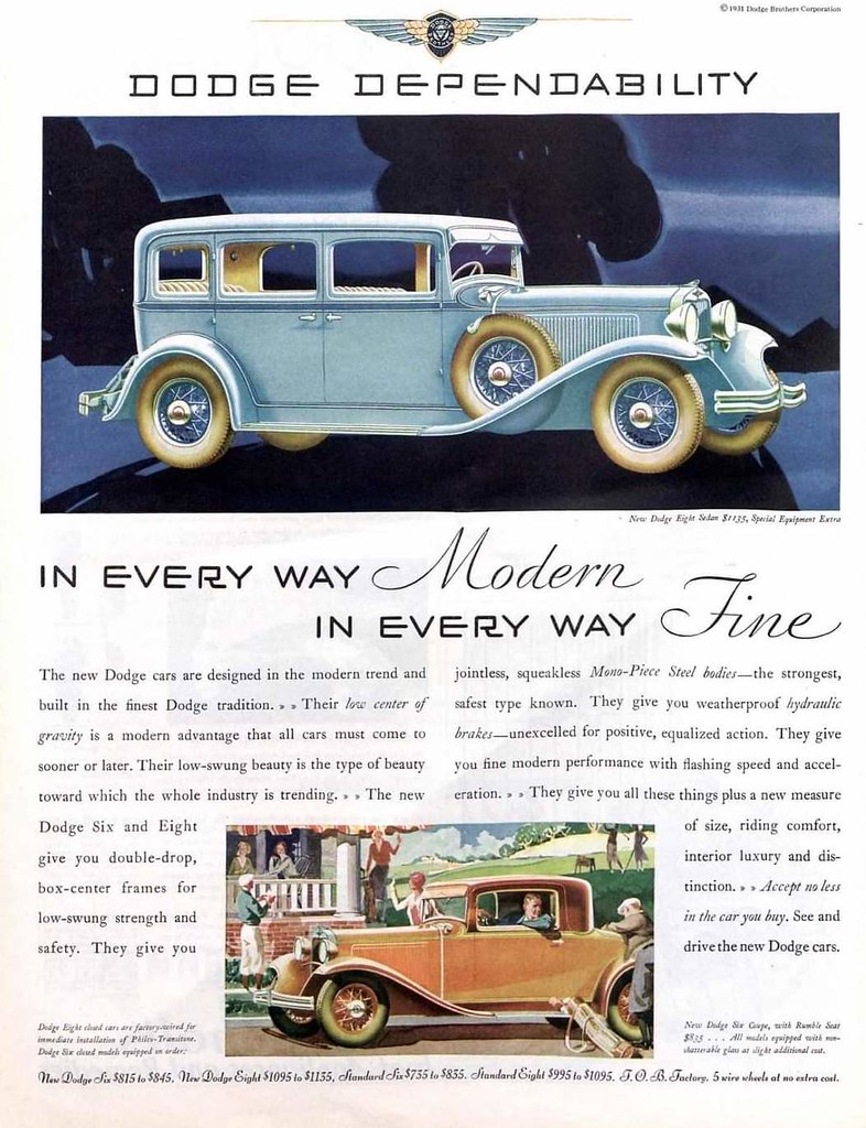 1931 Dodge Eight Sedan