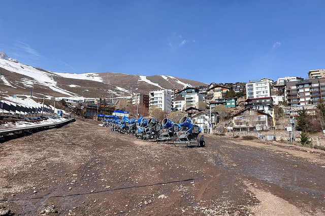 La Parva ski resort in spring