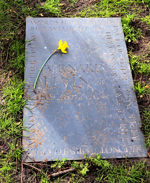 Brompton Cemetery: Bernard Levin CBE