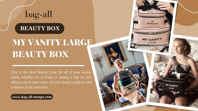 My Vanity Large Beauty Box - Ideal Cosmetic Bag for Women