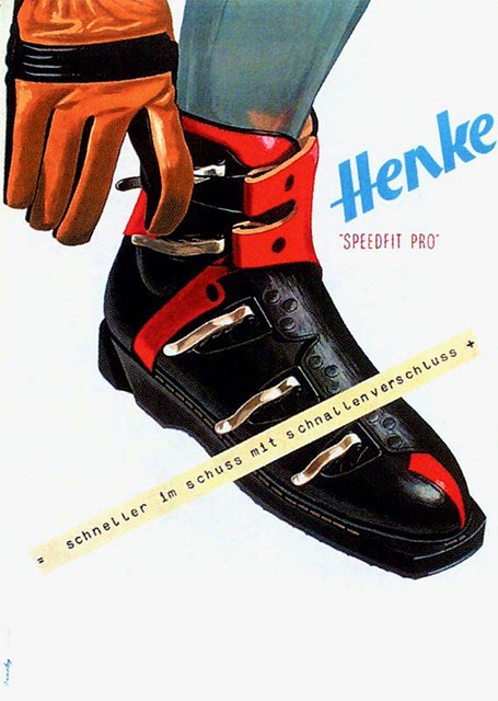 Henke Ski Boots - 1960