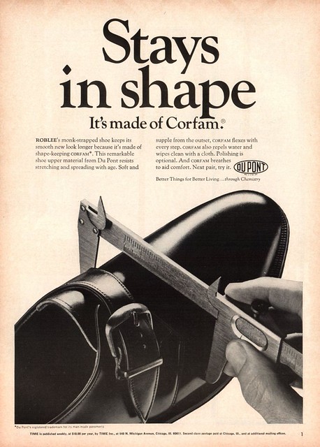 Vintage STEM Ad 183 - Dupont Shoe Material - 1967