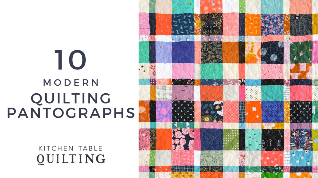 10 Modern Quilting Pantographs - Kitchen Table Quilting