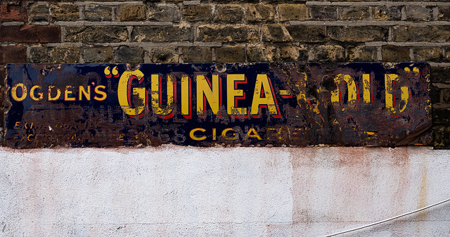 Ghost Sign, Ogden's Guinea Gold Cigarettes