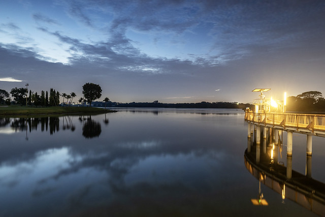 Dawn Reflections at Lower Seletar Reservoir