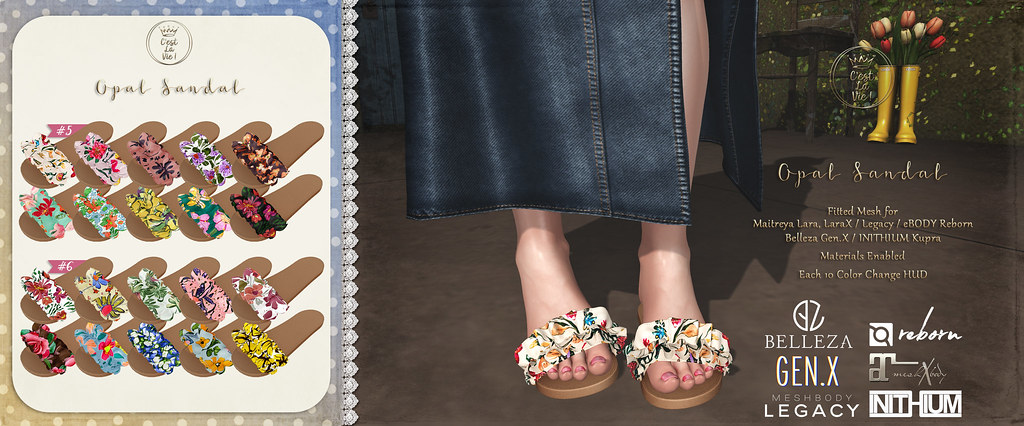 ::C'est la vie !:: Opal Sandal #5#6 for ✨Fifty Linden Fridays✨