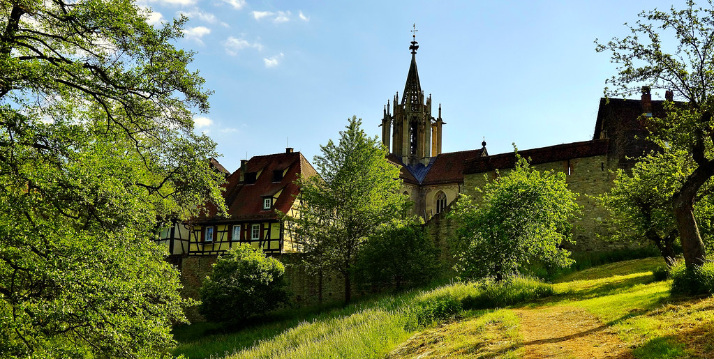 Germany, Kloster Bebenhausen, Blick vom Garten aus,  21872