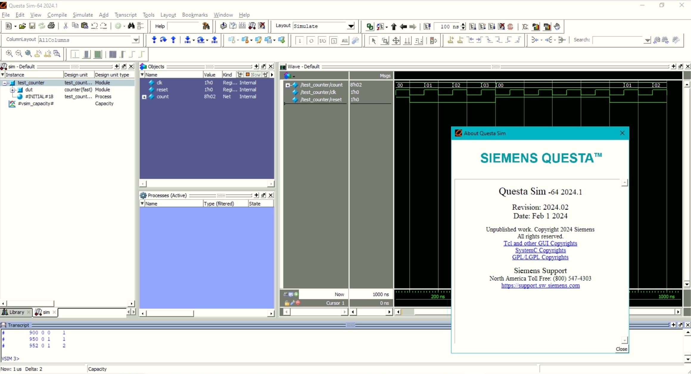 Working with Siemens Questa Advanced Simulator 2024.1 full license