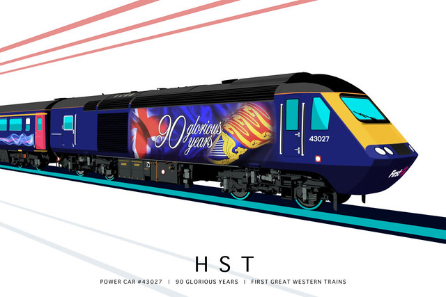 POWER CAR #43027 | 90 GLORIOUS YEARS | FIRST GREAT WESTERN TRAINS