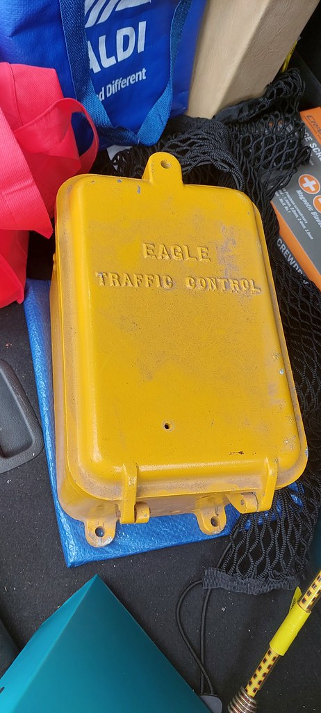 Vintage 'Eagle Traffic Control' junction box