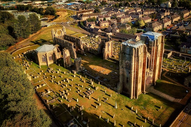 Elgin Cathedral Sunset in Scotland