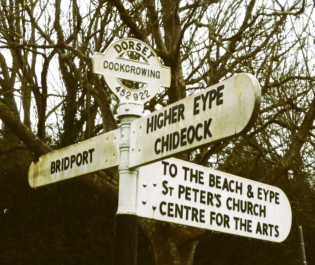 Nice old signpost at Eype, near Bridport.
