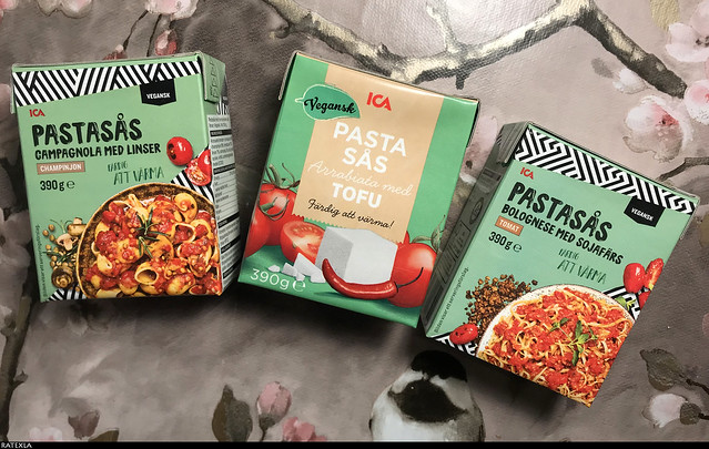 20220325_i1 Three kinds of vegan pasta sauces from Ica | Sweden