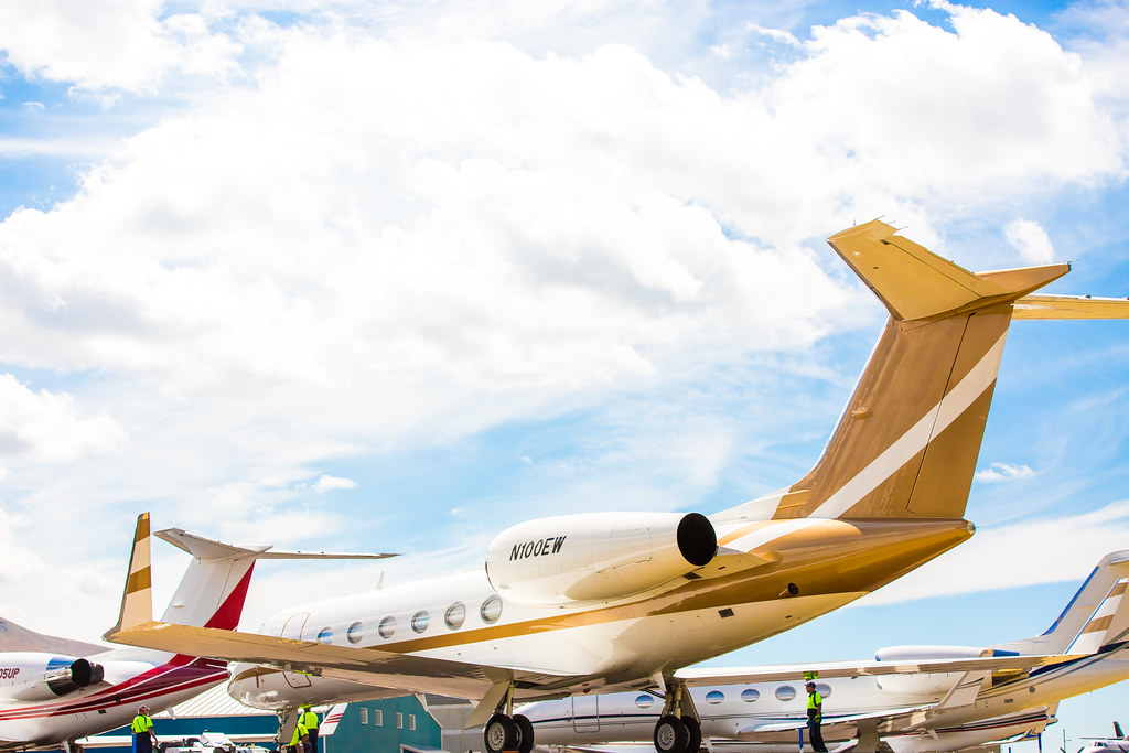 Private Jets, Sun Valley Airport, Allen & Company 2015