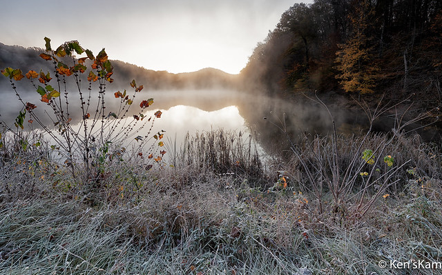 Frosty Morning, Ogle Lake, Browncounty State Park, Indiana