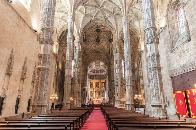 Jerónimos Monastery Chapel (15th century) in Lisbon, Portugal