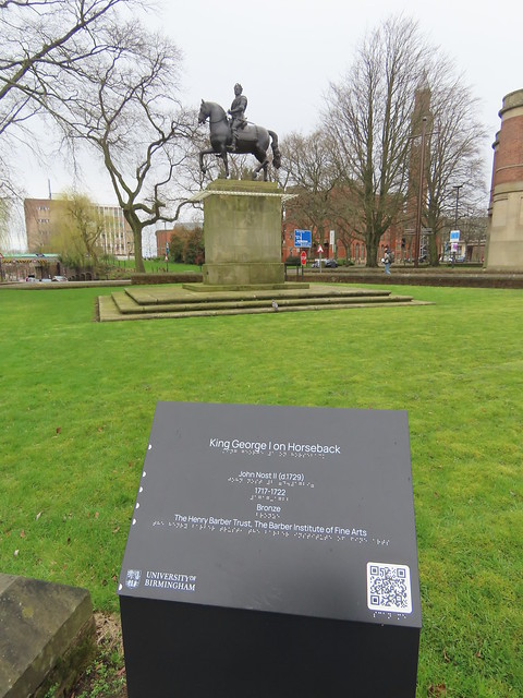 King George I on Horseback at the University of Birmingham