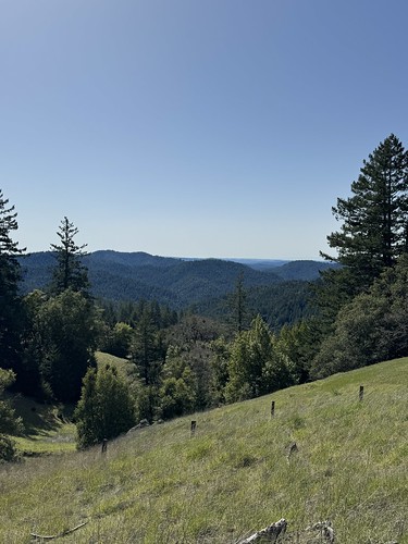 Mountain views from CA-20 Willits, California