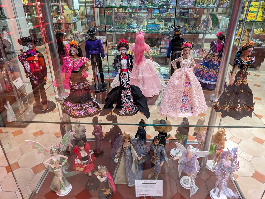 Day of the Dead Barbies 2, Luchadores museum, Tijuana, Mexico