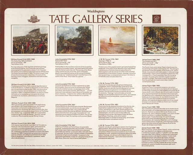 Waddingtons 520 Tate Gallery series