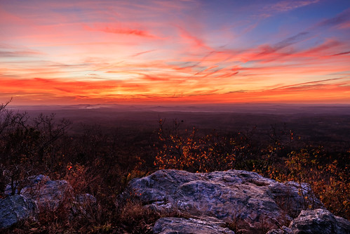 Alabama Sunset at the Rocks No. 3 by wx412, Awesome spot just outside of Talladegagreen