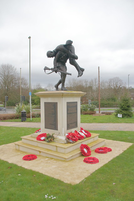 Gurkha Memorial Statue in Princes Gardens, Aldershot. Dedicated to the first Gurkha to win the Victoria Cross  -  Kulbit Thapa VC.