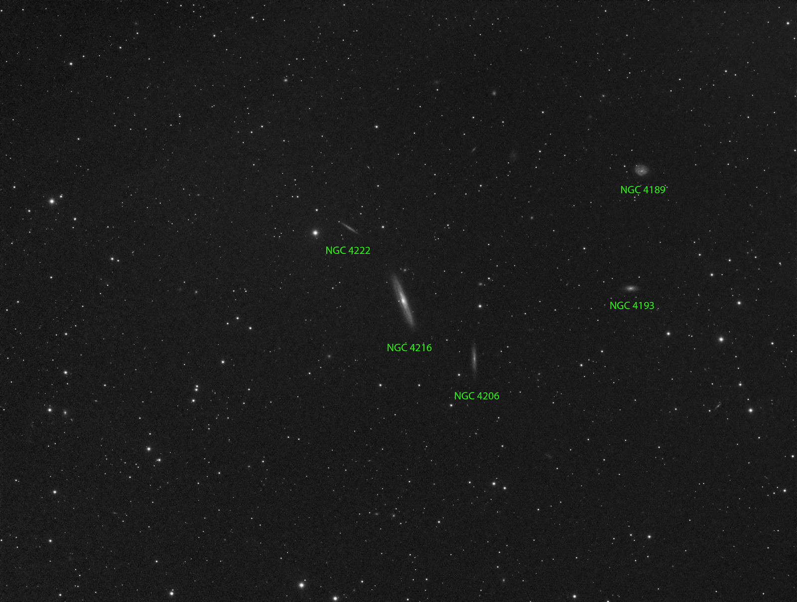 NGC 4206 - Luminance