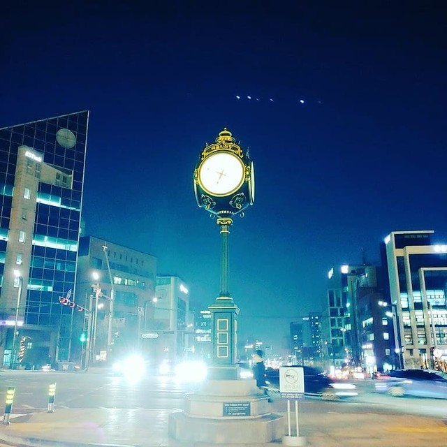 서울역 광장의 야경