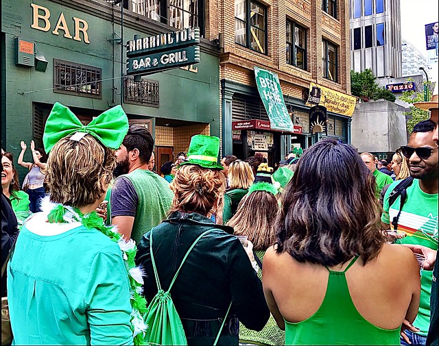 ☘️ St.Patrick’s day memories in the Financial District in San Francisco ☘️