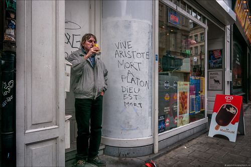 Brussels streets: vive Aristote