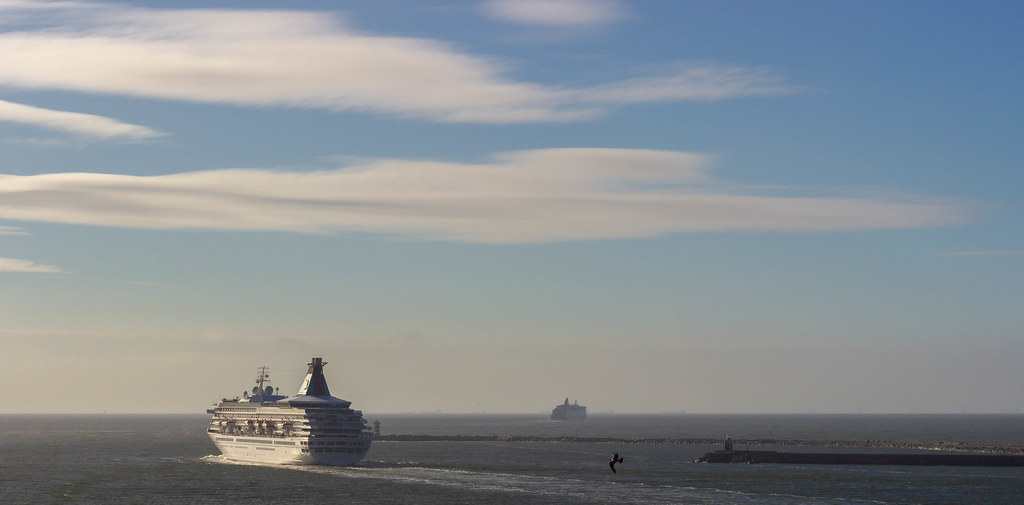 Cruise Ships Departing Ijmuiden Port
