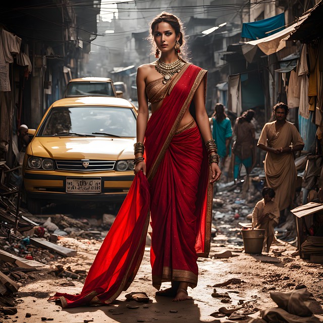 Goddess in the slums of Delhi