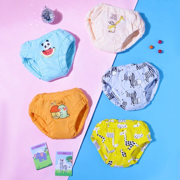 Tiny Tushies 100% Cotton Underwear/Briefs Pack Of 5