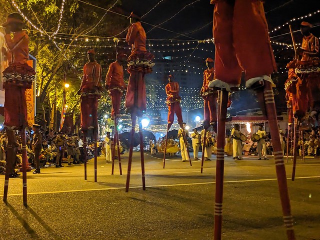 Stilt Walkers - February Full Moon (Poya) Festival - Colombo, Sri Lanka
